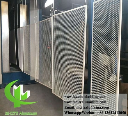 Revestimiento de chapa metálica perforada Paneles de aluminio para fachadas de paredes Revestimiento de columnas