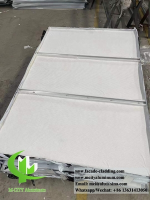 Techo metálico perforado Panel sólido de aluminio anti-herrumbre Decoración interior y exterior del techo