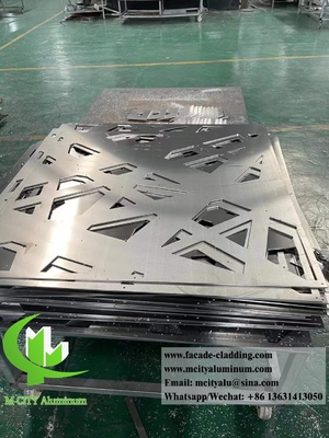 Panel de privacidad decorativo de aluminio Hoja de metal de 4 mm de espesor resistente a la corrosión