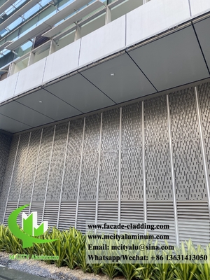 Exterior fachadas metálicas paneles de aluminio para la construcción del sistema de revestimiento de paredes impermeable