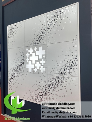 Panel de sombreado de aluminio con revestimiento PVDF de marco