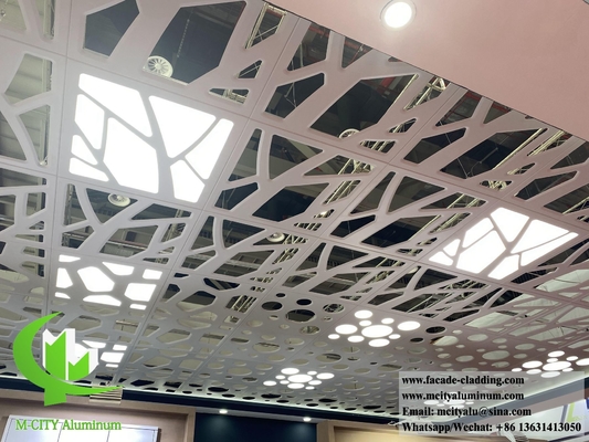 Hojas de aluminio de pantalla metálica cortada por láser CNC con patrones para revestimiento de paredes y techos