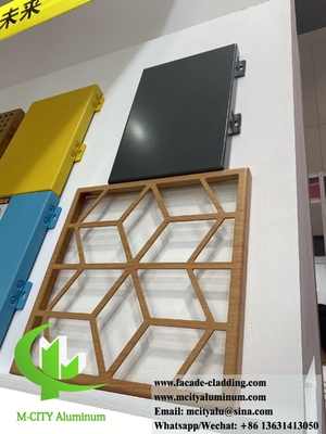 Hojas de aluminio de pantalla metálica cortada por láser CNC con patrones para revestimiento de paredes y techos
