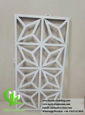 Paneles metálicos perforados de chapa de aluminio para decoración de revestimientos de paredes de concreto