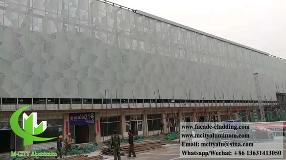 Pantalla de aluminio para la arquitectura, para fachadas exteriores