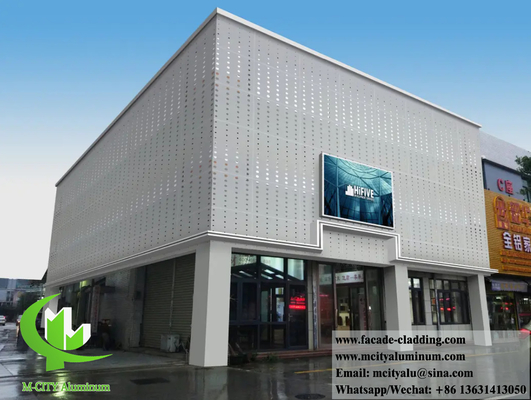 Revestimiento metálico arquitectónico de chapa de aluminio paneles de pantalla metálica para fachadas de paredes exteriores