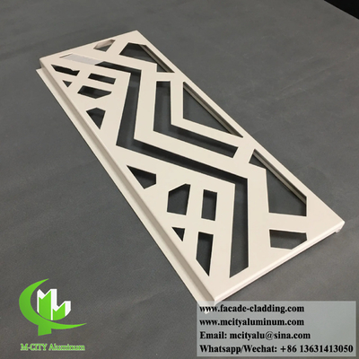 Panel de protección de la privacidad de corte por láser pantallas metálicas para el interior exterior revestimiento de paredes de decoración de aluminio material antirruja