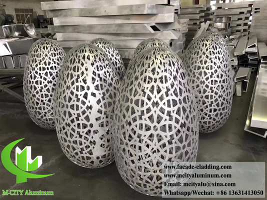 Panel de protección de la privacidad de corte por láser pantallas metálicas para el interior exterior revestimiento de paredes de decoración de aluminio material antirruja