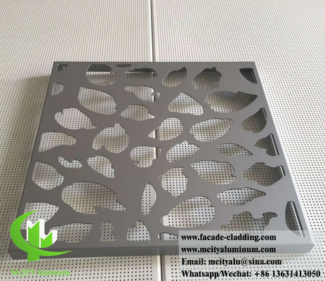 Panel de metal cortado por láser espesor de aluminio 3 mm para fachada revestimiento de cercas y decoración de techos