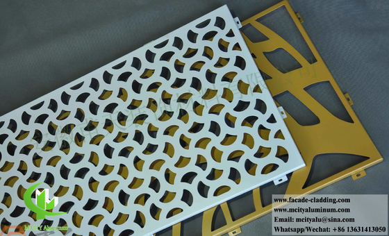 Panel de protección de la privacidad de corte por láser pantallas metálicas para el interior exterior revestimiento de paredes de decoración de aluminio material antirruja