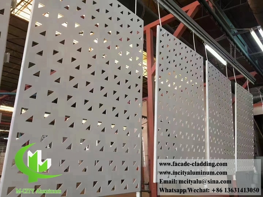 Panel de metal cortado por láser espesor de aluminio 3 mm para fachada revestimiento de cercas y decoración de techos