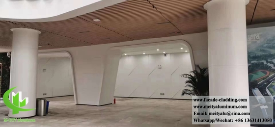 Techo metálico perforado Plata de aluminio Pantalla de metal PVDF Revestimiento Akzo Nobel