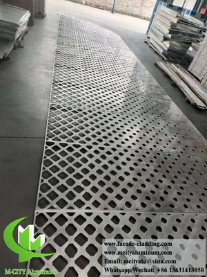 Panel de metal cortado por láser espesor de aluminio 3 mm para fachada revestimiento de cercas y decoración de techos