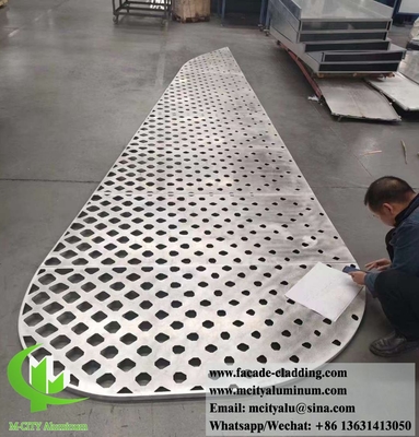 Panel de metal cortado por láser espesor de aluminio 3 mm para fachada revestimiento de cercas y decoración de techos