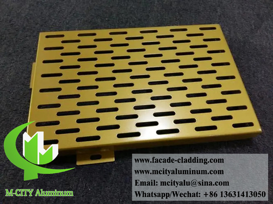 Paneles de pared metálicos de color grano de madera de aluminio sólido no ACP, uso duradero para decoración exterior