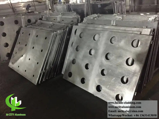 Sistema de fachadas metálicas perforadas Panel de revestimiento de aluminio para decoración de paredes exteriores