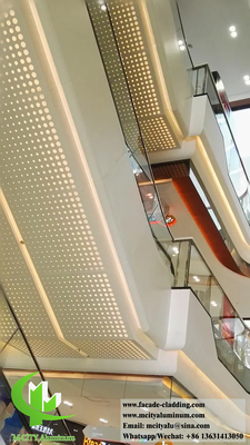 Hojas metálicas para decoración de paredes materiales de revestimiento arquitectónico resistentes al fuego duraderos