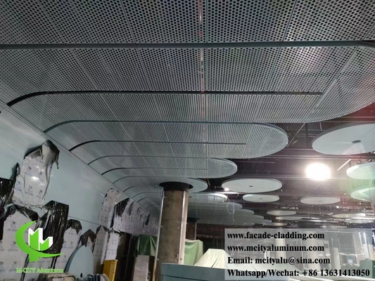 Arquitectónico Paneles de pared metálicos para el techo fachada revestimiento de pared decoración diseño perforado