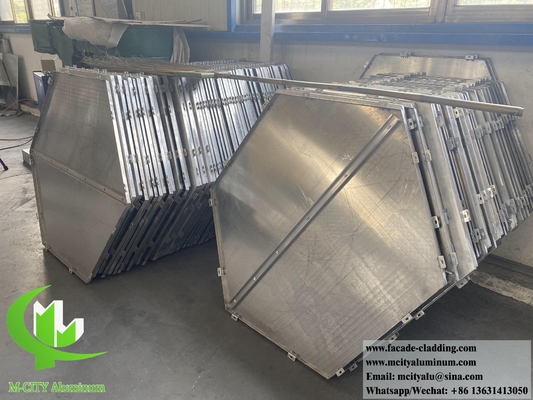 3D revestimiento de metal de aluminio sólido para la decoración interior de la pared