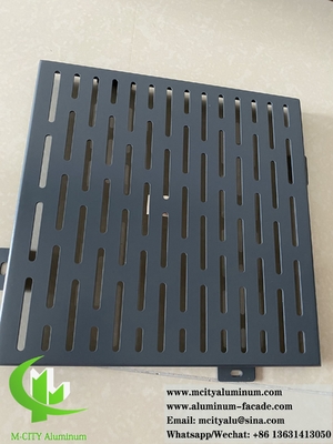Perforación de láminas de aluminio de pantalla metálica para el sistema de fachadas de revestimiento de paredes