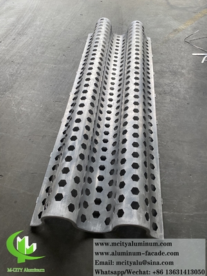 Panel de sombreado de aluminio con revestimiento PVDF de marco