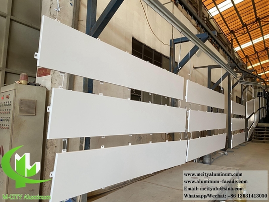 Arquitectura paneles de pared metálicos de chapa de aluminio sólido sistema de fachada revestida de decoración
