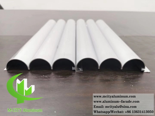 Panel corrugado de perfiles de aluminio para la construcción de fachada de pared revestimiento de decoración de polvo recubierto de 10 años de garantía