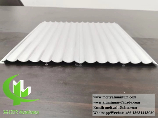 Profile de aluminio arquitectónico paneles de pared metálicos paneles corrugados de aluminio
