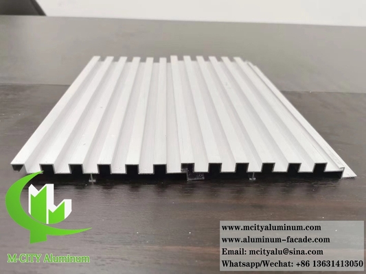 Profile de aluminio arquitectónico paneles de pared metálicos paneles corrugados de aluminio