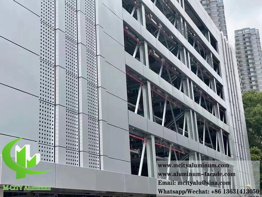 Facade perforada de aluminio 1100/3003 con método de instalación variable