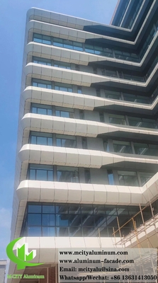 Revestimiento de paredes arquitectónicas Hojas de metal paneles de aluminio Sistema de fachada PVDF Revestimiento