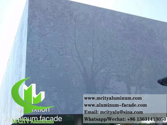 Pantallas metálicas de perforación arquitectónica para revestimiento de paredes