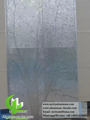 Arquitectónico Cnc Perforado fachada de metal de hoja de aluminio revestimiento de pared exterior