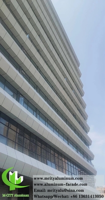 Revestimiento de paredes arquitectónicas Hojas de metal paneles de aluminio Sistema de fachada PVDF Revestimiento