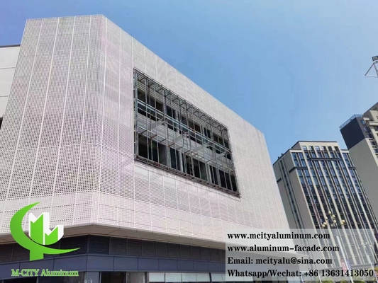 Facade perforada de aluminio 1100/3003 con método de instalación variable