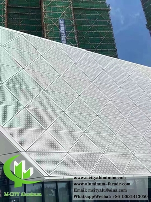 Facade perforada de aluminio 1100/3003 con método de instalación variable