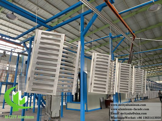 Buen precio Tamaño personalizado cubierta de aluminio recubierta en polvo con opciones de color RAL para la protección de la bomba de calor en línea