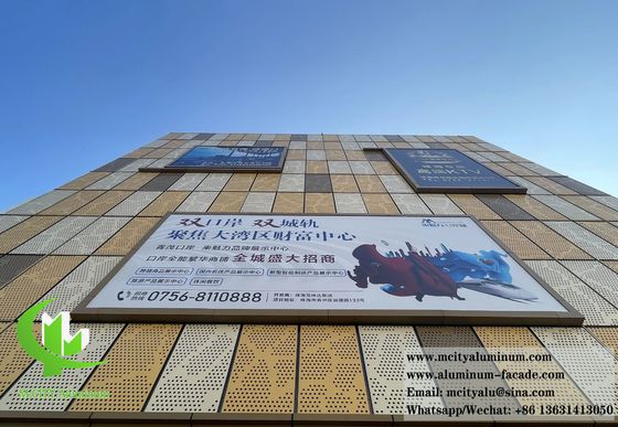 Buen precio Paneles metálicos perforados de chapa de aluminio para decoración de revestimientos de paredes de concreto en línea