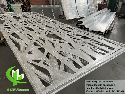 Buen precio Larga vida útil Diseño variable Fachada de aluminio perforado con recubrimiento en polvo PVDF para revestimiento de edificios duradero en línea