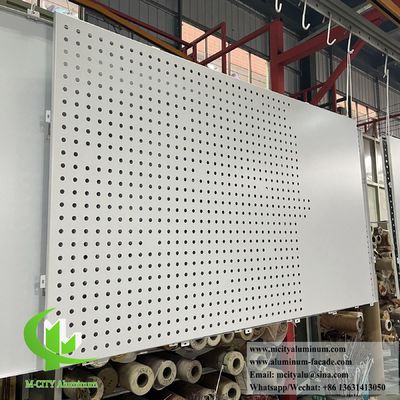 Buen precio Panel de aluminio perforado recubierto en polvo 1200x2400mm para revestimiento de fachada y pantalla metálica personalizables en línea