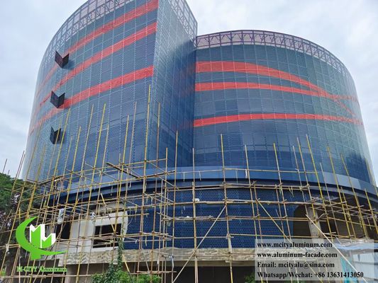 Buen precio Revestimiento de paredes de metal sólido de chapa de aluminio paneles de fachada perforados para decoración exterior en línea