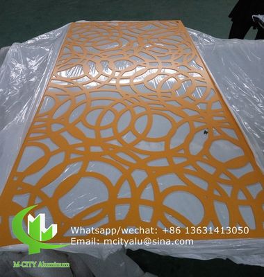 Buen precio Panel decorativo de aluminio CNC con patrones personalizados panel de pantalla de corte láser de 3 mm de espesor recubierto en polvo en línea