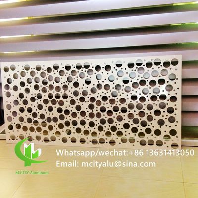 Buen precio Panel de Aluminio Perforado con Recubrimiento en Polvo en Colores RAL Personalizados y Punzonado CNC para Revestimiento de Fachadas en línea