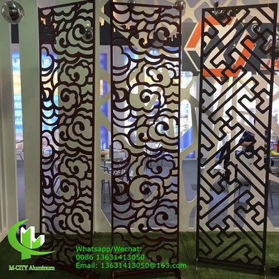 Buen precio Hoja de tallado de aluminio CNC con patrones personalizados Panel de pantalla de metal cortado por láser de 2 mm de espesor en polvo recubierto para decoración de hoteles en línea