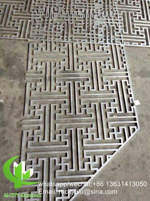 Buen precio Panel de fachada de aluminio con recubrimiento en polvo cortado con láser con patrones personalizados para pantalla decorativa en línea