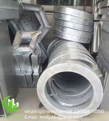 Buen precio Panel de revestimiento de aluminio con recubrimiento en polvo hecho a medida 1000x2000 mm para muro cortina de fachada en línea