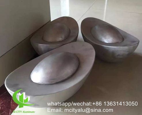 Buen precio Panel Sólido de Aluminio con Recubrimiento en Polvo para Fachada con Patrones Personalizables y 2.5mm de Espesor en línea