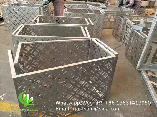 Buen precio Cubierta de CA de aluminio con recubrimiento en polvo de 2,5 mm de grosor con patrones CNC personalizados para decoración de fachadas en línea