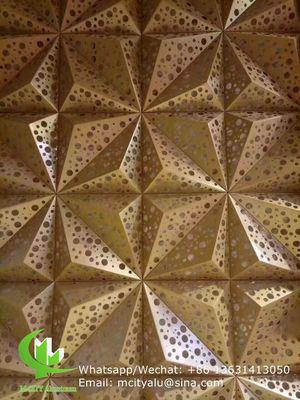 Buen precio Panel de corte por láser de aluminio recubierto en polvo con colores RAL personalizados en 1000x2000mm para fachada decorativa en línea