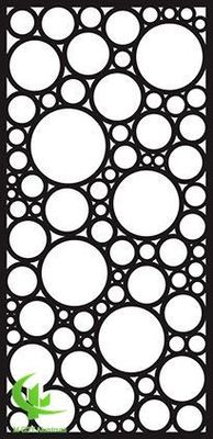 Buen precio Exterior Panel perforado de aluminio para decoración de paredes con chapa de metal de 3 mm con patrón de sujeción redonda en línea